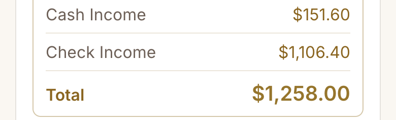 Tech pay — the real screen, with made-up names